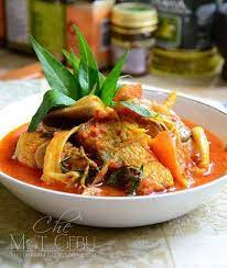 Asam Pedas Nyonya Bercendawan Resep Masakan Pedas Resep Masakan Asia Resep Masakan Malaysia