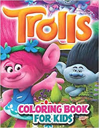 Free printable trolls coloring pages. Trolls Coloring Book It S Color Time Poppy King 9798638902025 Amazon Com Books