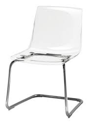 Tobias Chair Clear Chrome Plated Ikea In 2020 Chair Glass Chair Wooden Office Chair