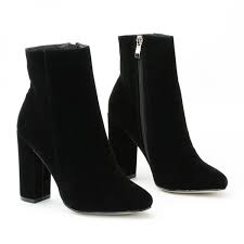 Black Booties With Brown Heel Pin On My Polyvore Finds