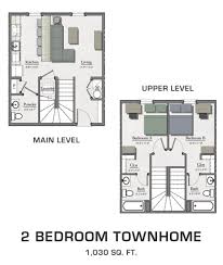 Two Bedroom Townhome Townhomes For Rent Floor Plans Townhouse