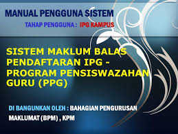 Makluman kepada pelajar malaysia di luar negara. Ppt Manual Pengguna Sistem Tahap Pengguna Ipg Kampus Powerpoint Presentation Id 4689971