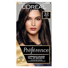 Chestnut brown hair color is a shade that easily suits a wide variety of women. L Oreal Paris Preference Permanent Hair Dye Brasilia Dark Brown 3 0 Sainsbury S