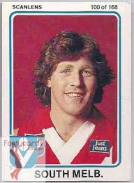 1991-1963 :: 1981 VFL Scanlens :: 1981 VFL-AFL Scanlens 100 Bernie Evans