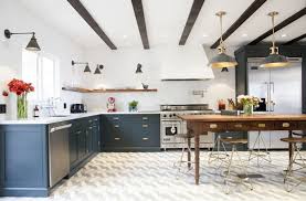 Navy White And Brass Kitchen Navy Blue Kitchen Cabinets Blue Kitchen Cabinets Kitchen Flooring