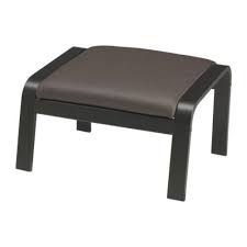 Poang Szerezd Be Itt Labtarto Fekete Barna Glose Robust Sotetbarna Ikea Ikea Leather Ottoman Leather Footstool
