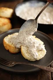 Image result for sausage gravy biscuits