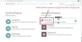 You can set icons style as you need. 14 0 Website Steps Block Breaks When Changing Icon Issue 63806 Odoo Odoo Github