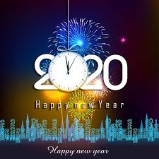 Happy New Year 2020 Background With Fireworks 2020 Abstract Banner Png And Vector With Transparent Background For Free Download Happy New Year Background Happy New Year 2020 Happy New Year Text