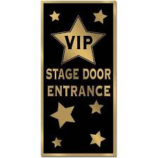 vip stage door entrance door cover pack of 12 walmart com poster decorations broadway themed room theme