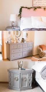 A Bedroom Redesign To Help You Rest Easy Tie Your Mismatched Furniture Together By Spraying Them Bed Furniture Design Mismatched Furniture Colorful Furniture