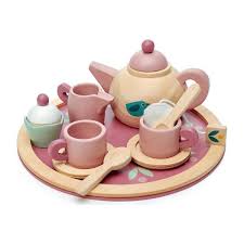 Birdie Tea Set Play Kids Play Food Accessories Maisonette Wooden Tea Set Tea Set Kids Play Food