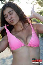 Down blouse teen girls play around