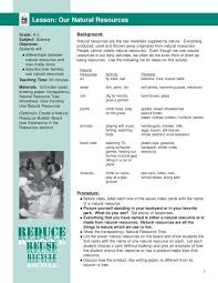 Our Natural Resources Lesson Plan Lesson Planet Natural Resources Lesson Lesson Planet Nature Lessons