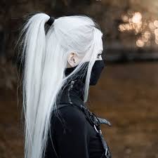 Anastasia E G Anydeath Instagram写真と動画 In 2020 Long White Hair White Hair Goth Girls