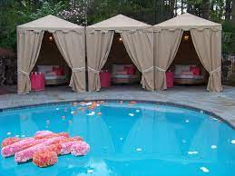 How To Decorate A Pool For Your Wedding Pool Decor Outdoor Pool Decor Pool Wedding