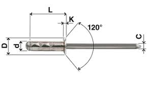 pop rivets rivet rivet nuts 4 8mm aluminium steel