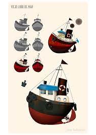 Pin By Roberto Luna On Gamedesign Boat Illustration Character Design Animation Boat Cartoon