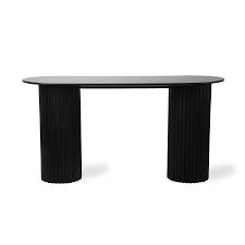 Pillar Oval Console Table Black Hkliving Usa In 2020 Side Table White Round Coffee Table Dining Table Black