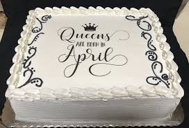 390 likes · 7 talking about this. Full Sheet Birthday Cake Queens Are Born In April Queens Birthday Cake 50th Birthday Cake For Women Birthday Cake For Women Elegant