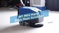GAOGE M1 Entry Level Cost Brush Change Effective Commercial Compact  Lightweight Battery Powered Walk Behind Mini Floor Scrubber