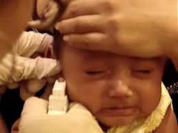 Aileen carrillo gets her ear pearcings