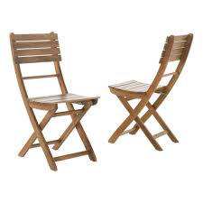 Noble House Hudson Natural Finish Foldable Wood Outdoor Dining Chair 2 Pack 10953 With Images Outdoor Dining Chairs Patio Dining Chairs Dining Chairs