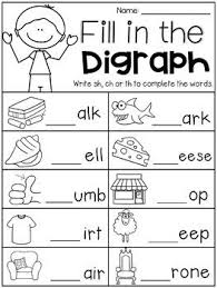 Digraph Worksheet Packet Ch Sh Th Wh Ph Teaching Phonics Phonics Kindergarten Digraphs Worksheets