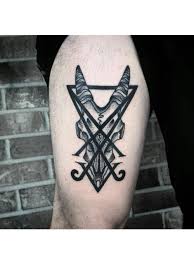 Sigil Of Lucifer Ave Satana Done By Justin Tyler At Tribute Tattoo In Waterford Mi Justintylertattoo Satanic Tattoos Satanic Tattoo Symbols Sigil Tattoo