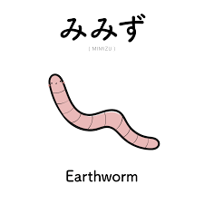 A RINGO A DAY - [483] みみず | mimizu | earthworm Kanji...