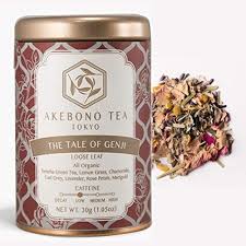 Amazon Akebono Tea アケボノティー テイル オブ ゲンジ 30g 缶 茶葉 オーガニック 有機 低カフェイン 日本茶 緑茶 国産 静岡 煎茶 ハーブティー 紅茶 ブランド 高級 おしゃれ かわいい ギフト Akebono Tea アケボノティー 日本茶 通販