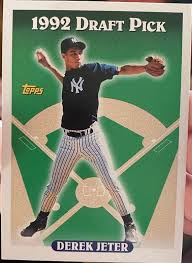 Born june 26, 1974) is an american former professional baseball shortstop, businessman, and baseball executive.he has been the chief executive officer (ceo) and part owner of the miami marlins of major league baseball (mlb) since september 2017. 1992 Derek Jeter Baseball Card Etsy Derek Jeter Derek Jeter Rookie Card Baseball Cards