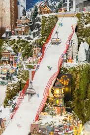 Make Your Own Ski Slope For The Christmas Lemax Village This Year It S Amazing Christmas Village Display Christmas Village Houses Lemax Christmas Village