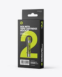 Download Paper Box With Vape Cartridge Mockup In Box Mockups On Yellow Images Object Mockups