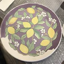 398 Begenme 0 Yorum Instagram Da Lalenaz Cini Ve Seramik Nazli Pinar Yerin Limonlar Limonlar Meyve Moderncini Siraltiboyama Tableware Plates
