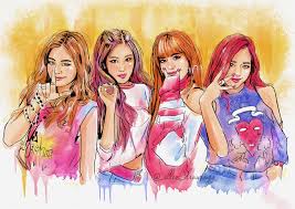 Blackpink animada kpop drawings cute art pin on blackpink in your area. Ellendrawings On Twitter Cute Art Drawings Pink Drawing Black Pink Kpop