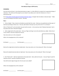Activity docx, gravity lab introduction key. Phet Molecule Shape Lab