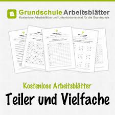 The following sheets are designed to practice multiplying a range of decimals up to 3dp by 10 or 100. Teiler Vielfache Kostenlose Arbeitsblatter