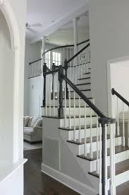 Benjamin Moore Wrought Iron Banister Staircase Makeover Benjamin Moore Wrought Iron Wrought Iron Banister