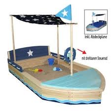 Sun Sandkasten Schiff Xl Holz M Sitzbank Dachsegel Zubehor Sandkasten Kinder Sandkasten Sandkasten Diy