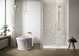 Moreover, you can create different patterns with this tile combining it with other materials like marble and ceramics. Lining Your Shower With Mosaic Tiles Marazzi