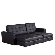 Hi guys, do you looking for design sofa beds. Buy Homcom Deluxe Faux Leather Corner Sofa Bed Storage Sofabed Couch With Ottoman New Black Online In Oman B00ggg2czs