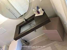 Bagno Lago Con Lavabo Depth In Wildwood Scuro Arredamento Habitat Case
