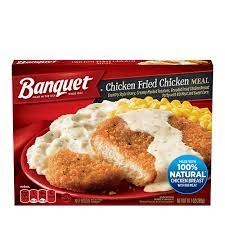 $2.59 how does the box describe it? Chicken Fried Chicken Meal Banquet