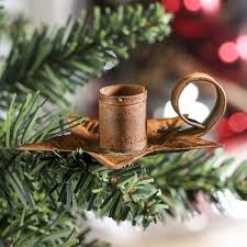 Small Rustic Tin Clip On Candle Holder Candles And Accessories Primitive Decor Factory Direct Craft