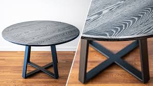 This week we are moving back into the kitchen and showing you how to build this diy round hairpin table! How To Build A Cerused Oak Round Dining Table Crafted Workshop