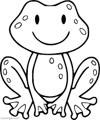 These should be appropriate for the youngest artists out there, the ones who can barely hold on to a crayon. Frog Coloring Pages Coloringall