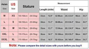 Asian Pants Size Chart To Us Aliexpress Size Chart Asian