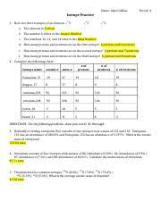 Isotopes And Average Atomic Mass Box 4 Name Alysa Gallais