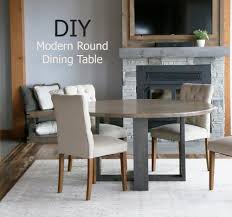 Diy modern dining table with square motif by yvonne of sunnyside upstairs. Round Modern Dining Table Base Ana White